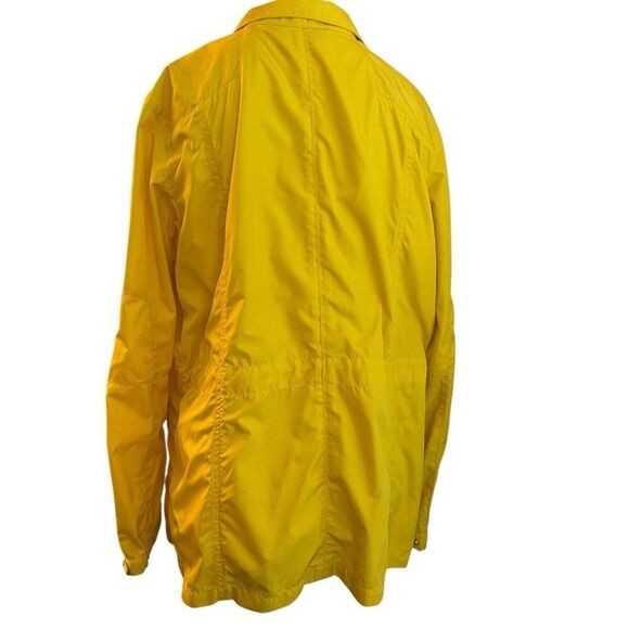 Lauren Ralph Lauren Womens XL Yellow Zip Snap Windbreaker Jacket Rain Coat - Picture 4 of 6